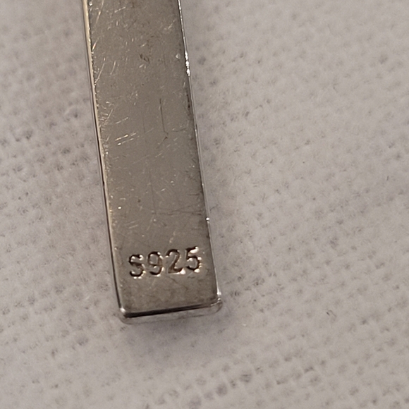 925 Italian Silver Cross Necklace - Picture 5 of 6